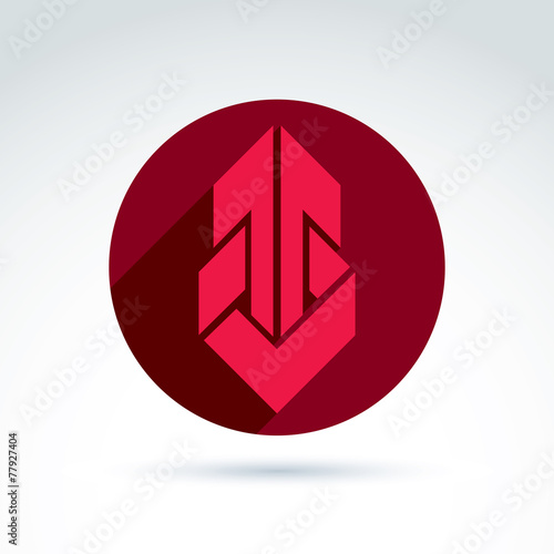 Geometric abstract symbol w...