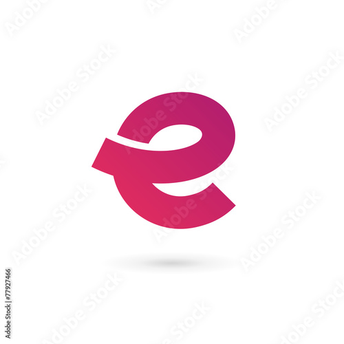 Letter E logo icon design template elements