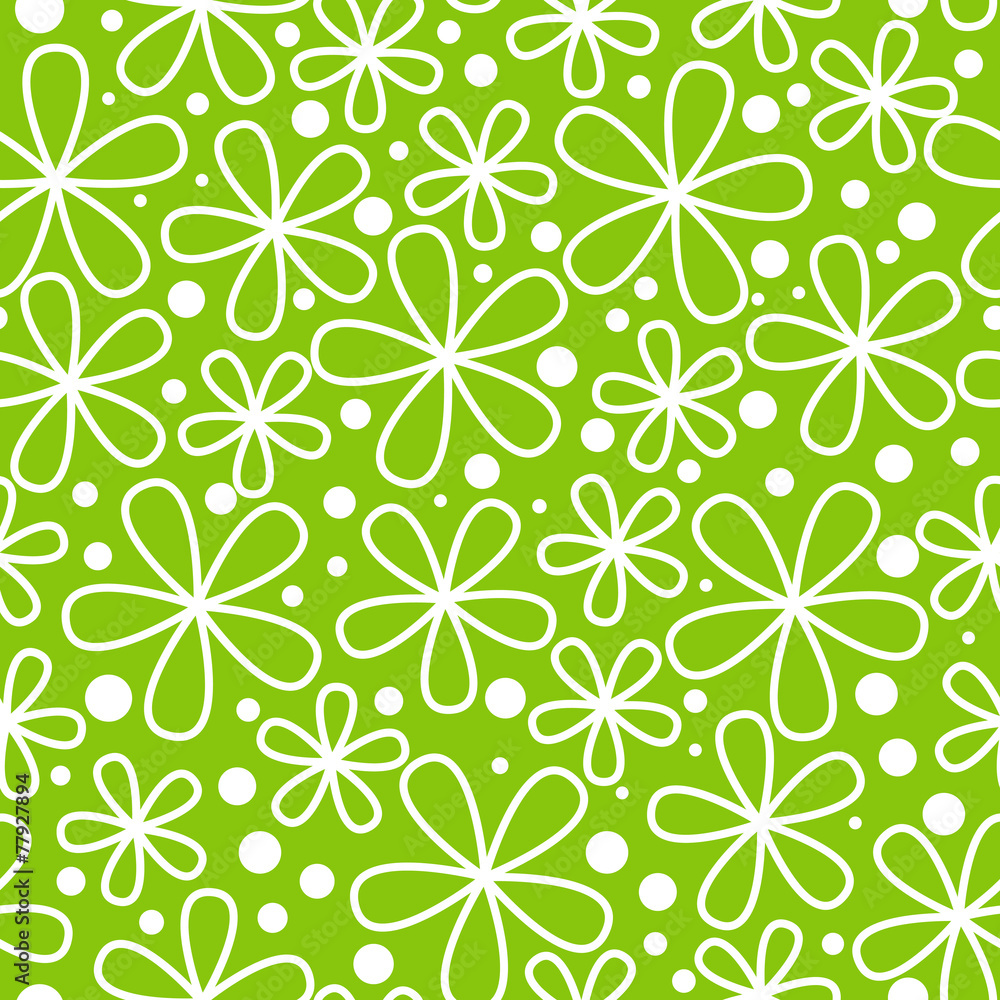 Floral seamless pattern for Your design - obrazy, fototapety, plakaty 