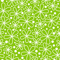 Poster Grüne Muster Florales Blütenmuster für Wanddekoration  © evgeniya_m