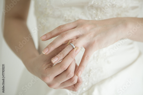 Bride have a wedding ring