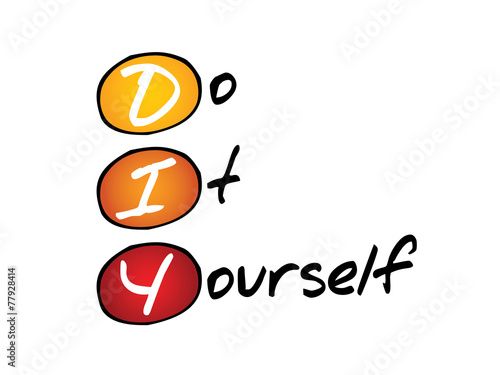 Do It Yourself (DIY), business concept acronym