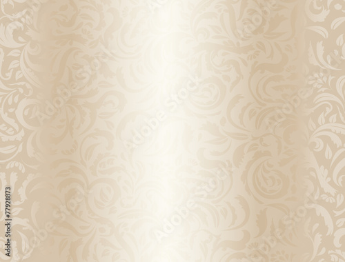 Luxury cream background with floral pattern