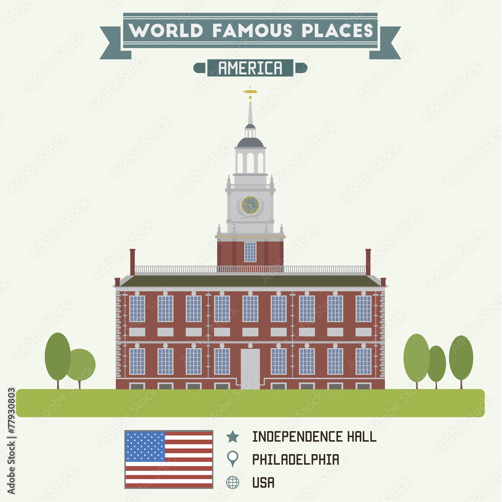 Fototapeta premium Independence Hall, Philadelphia, USA