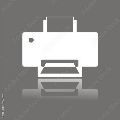 Icono impresora FO reflejo
