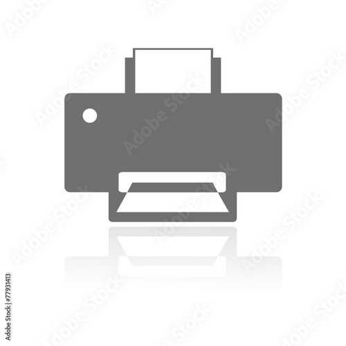 Icono impresora FB reflejo