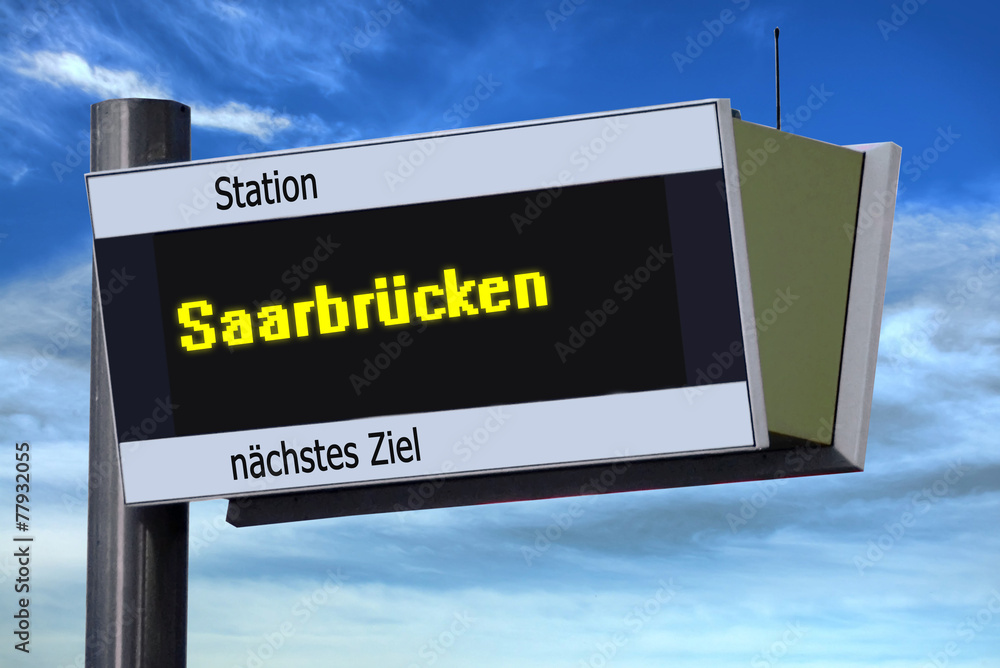 Anzeigetafel 6 - Saarbrücken