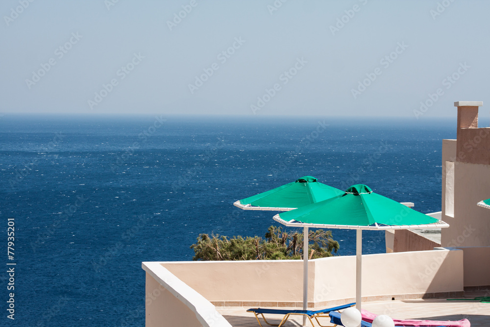 Fototapeta premium view from the vantage point of the Mediterranean Sea
