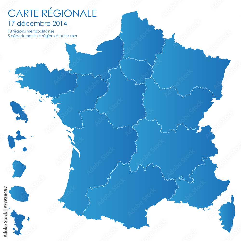 CARTE FRANCE+DOM_13 régions