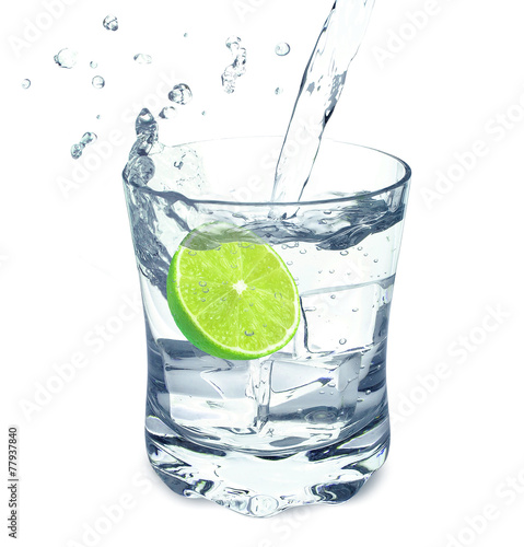 water and lime