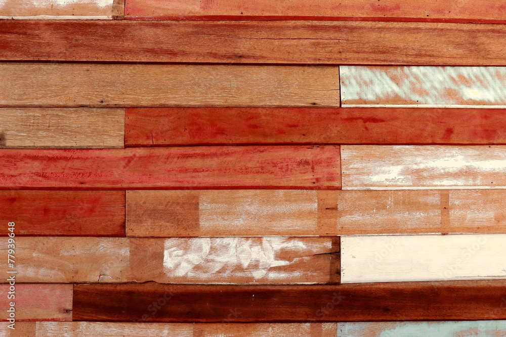 Horizontal wooden wall texture background. Horizontal wooden wall texture background.