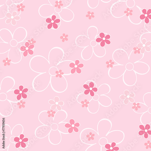 Blumenmuster rosa Hintergrund