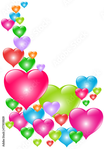 Many Colorful Hearts