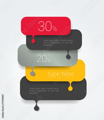 Speech bubble diagram, scheme. Infographic element.