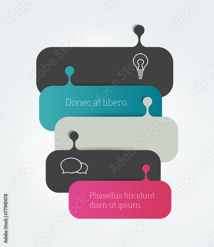 Speech bubble diagram, scheme. Infographic element.