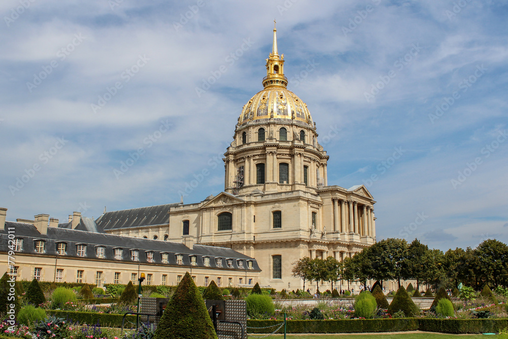 Palace des Invalides in Paris, France.