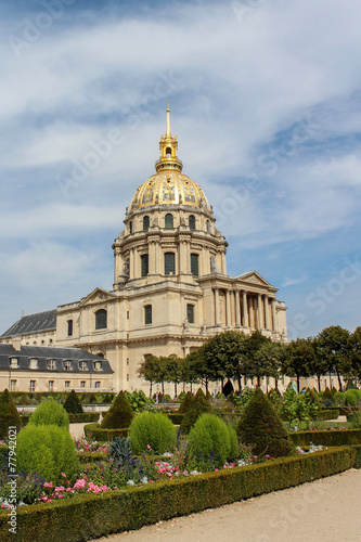 Palace des Invalides in Paris, France.