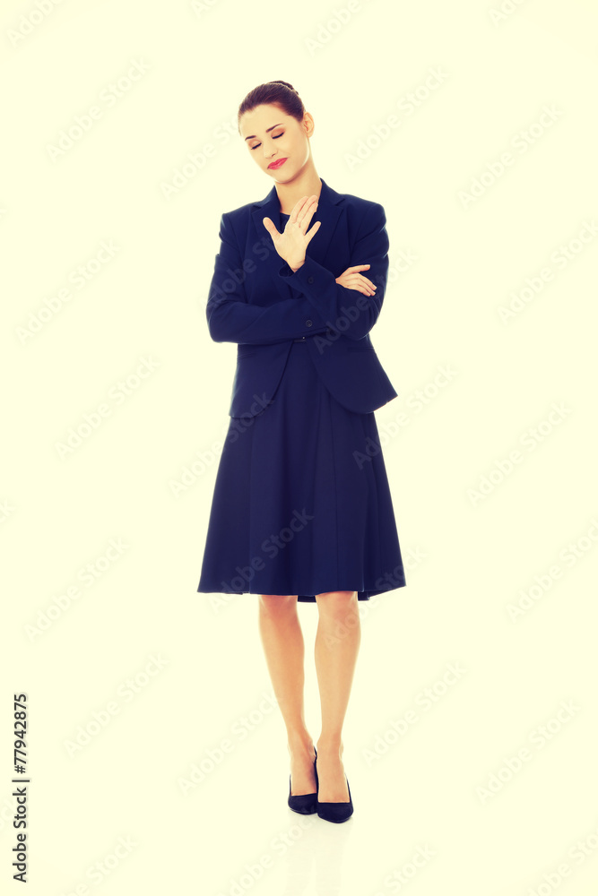 Anoyed and displeased businesswoman Anoyed and displeased businesswoman