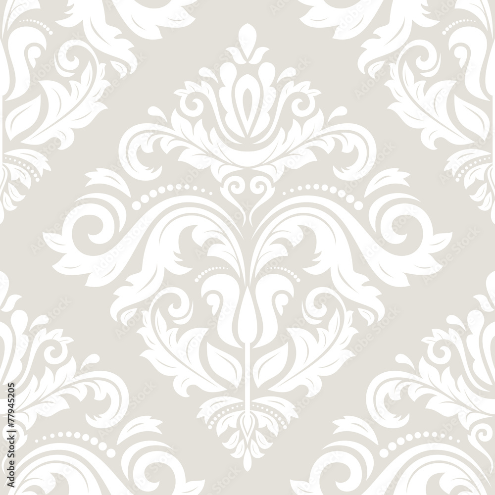 Damask Seamless Pattern. Orient Background Damask Seamless Pattern. Orient Background