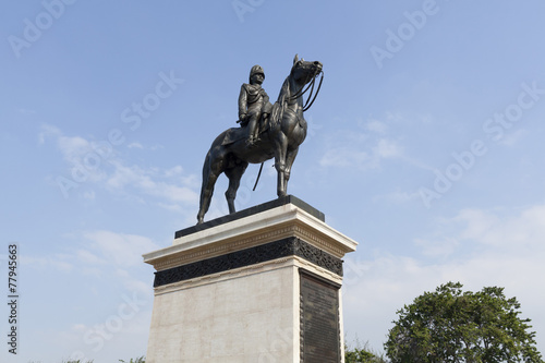 Photography The equestrian statue of King Chulalongkorn in Bangkok.