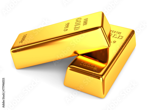 Two gold bars
