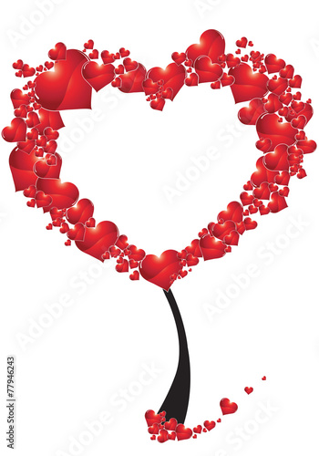 albero di cuori