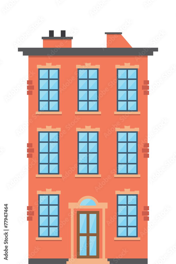 Obraz premium Brick townhouse