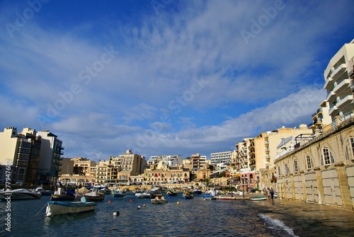 Spinola Bay  St Julian s    destination in Maltese Islands.