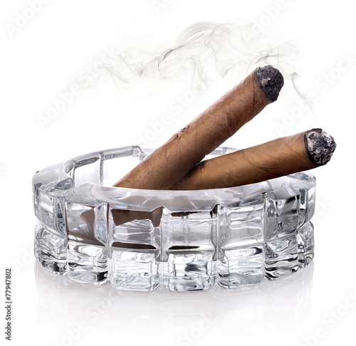Cigars in ashtray photo