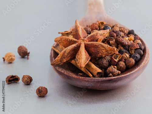 Bilde på lerret Thai food Cooking ingredients. - spice tast
