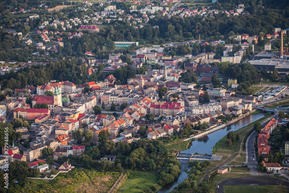 aerial view of Glucholazy Town