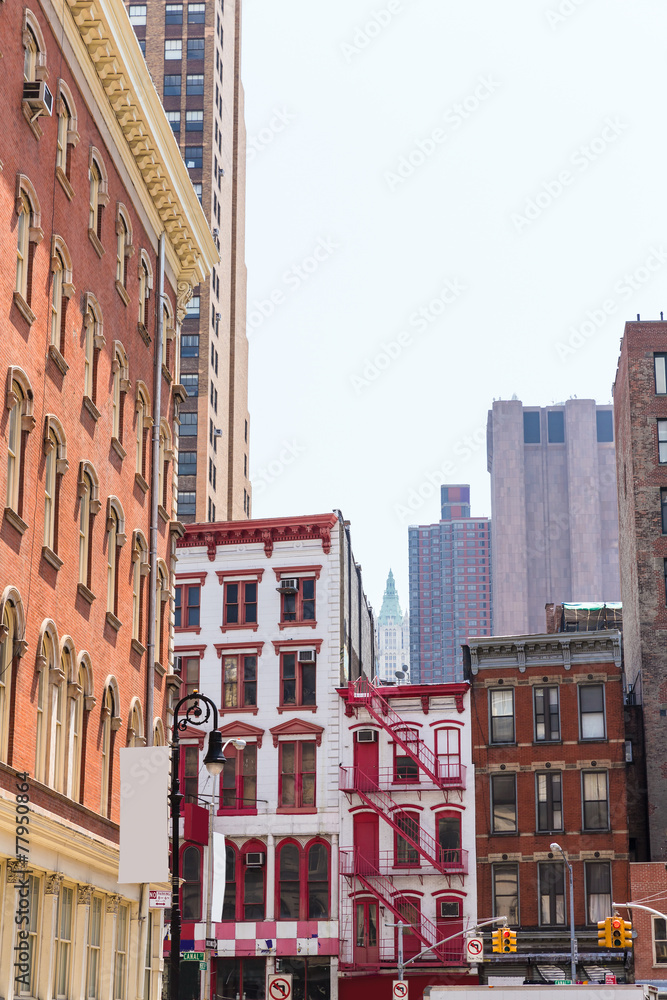 Obraz premium Soho building facades in Manhattan New York City