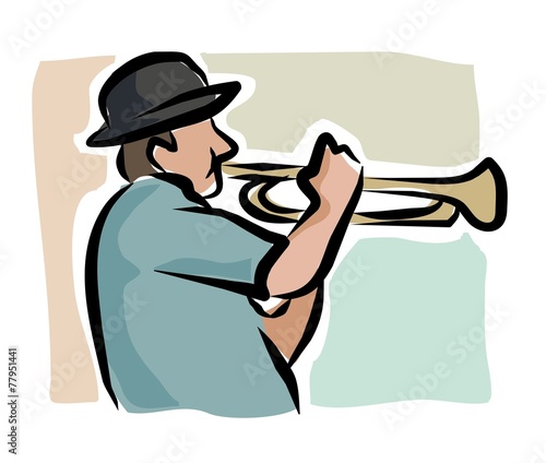 sketchy trumpeter