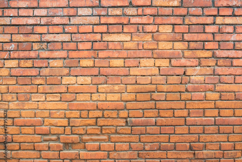 square red brick wall background