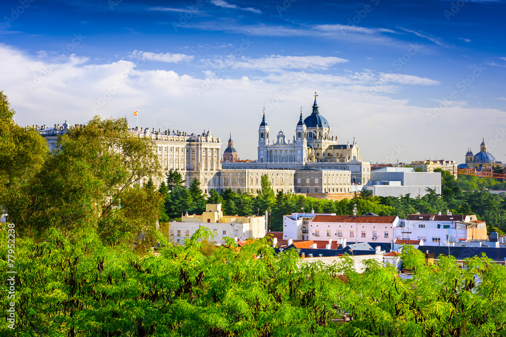 Naklejka premium Katedra w Madrycie, Hiszpania