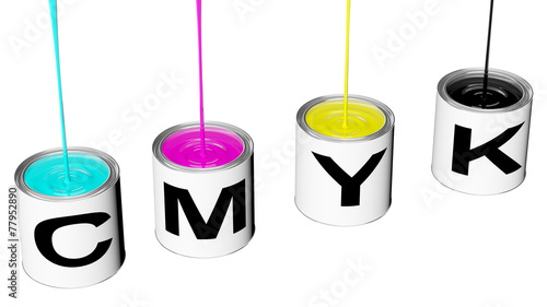 cans with cmyk ink