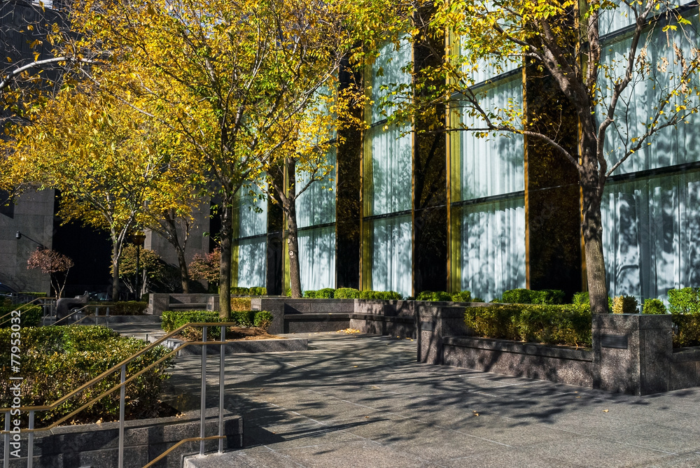 Naklejka premium Autumn Office Building