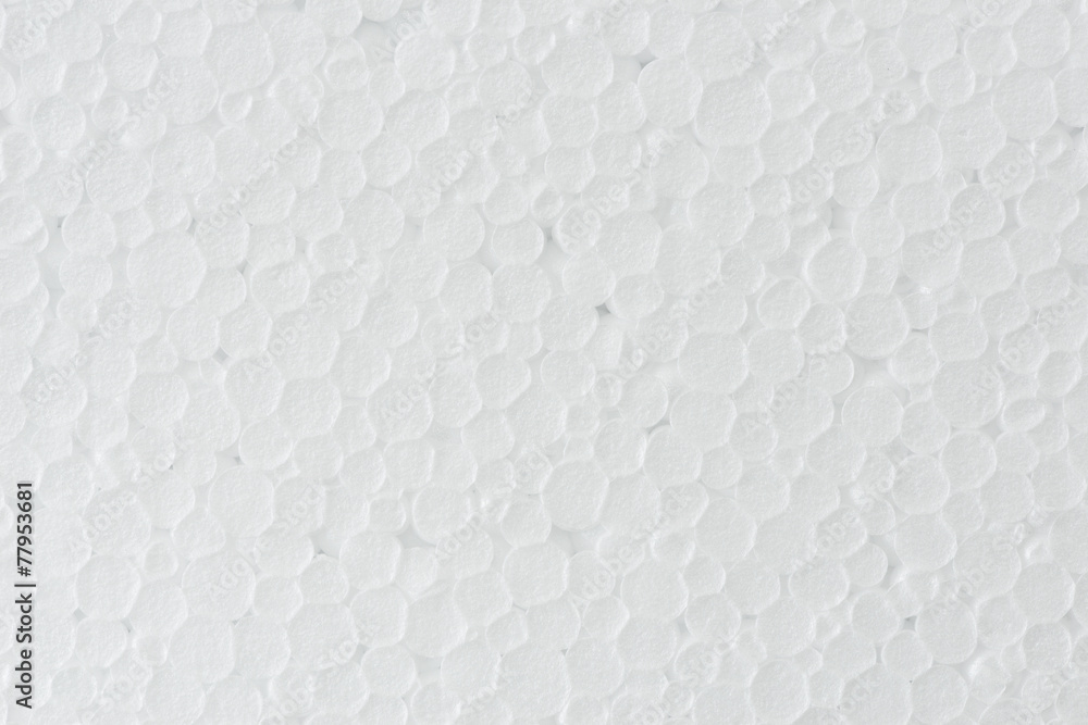 Fototapeta premium background of white foamed polystyrene surface