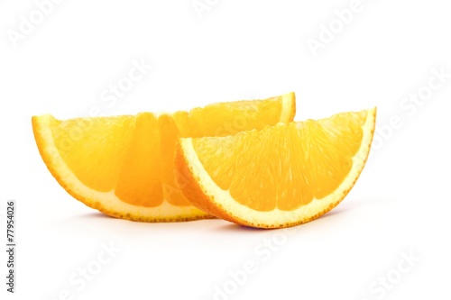 frisch aufgeschnittene Orangenscheiben