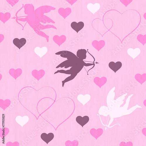 cupid seamless pink