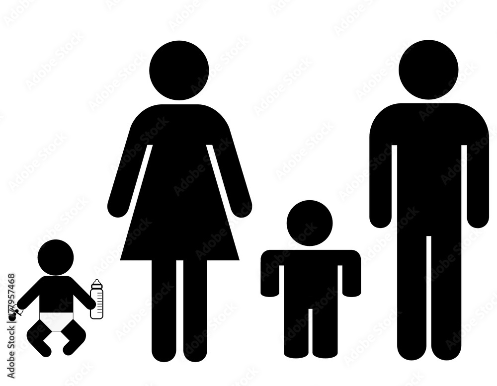 Famille avec 2 enfants Famille avec 2 enfants