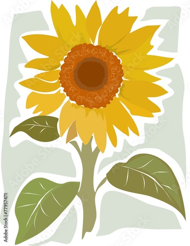 arty sunflower