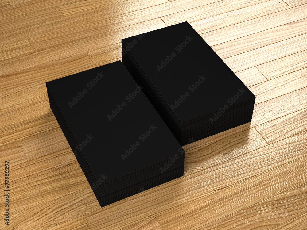 Business cards blank mockup - template