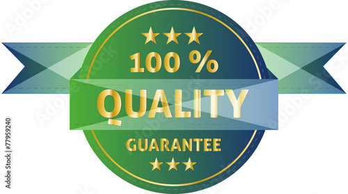 Button Qualitäts Garantie vector illustration