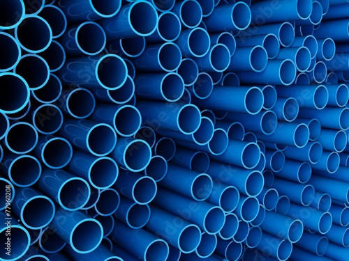 Blue cylinders background