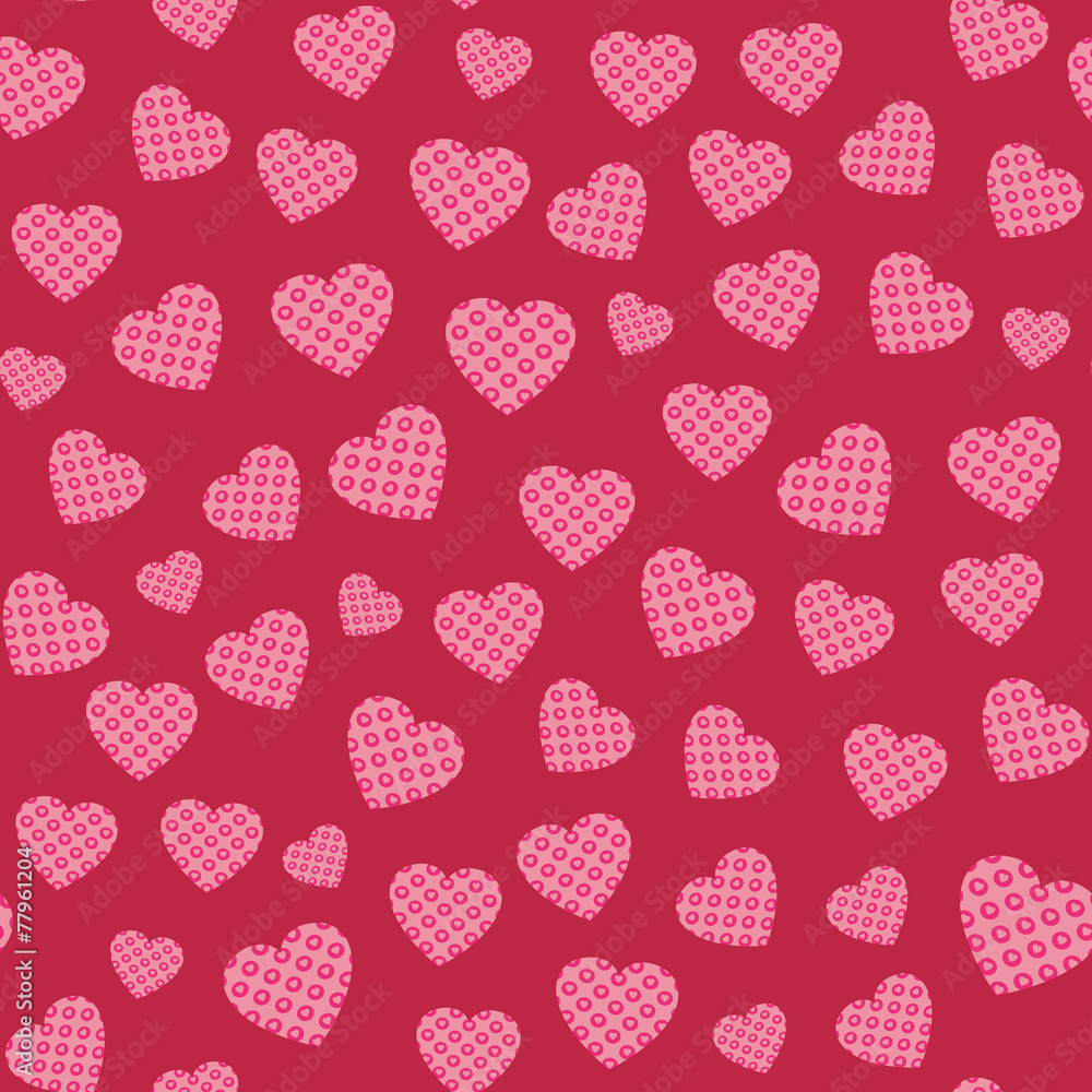 Seamless pattern with hearts Seamless pattern with hearts