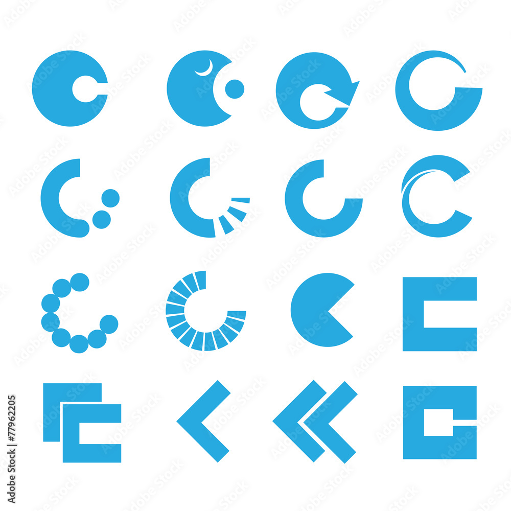 C Lettering - Isolated On White Background - Vector Illustration, Graphic Design, Editable For Your Design C Lettering - Isolated On White Background - Vector Illustration, Graphic Design, Editable For Your Design