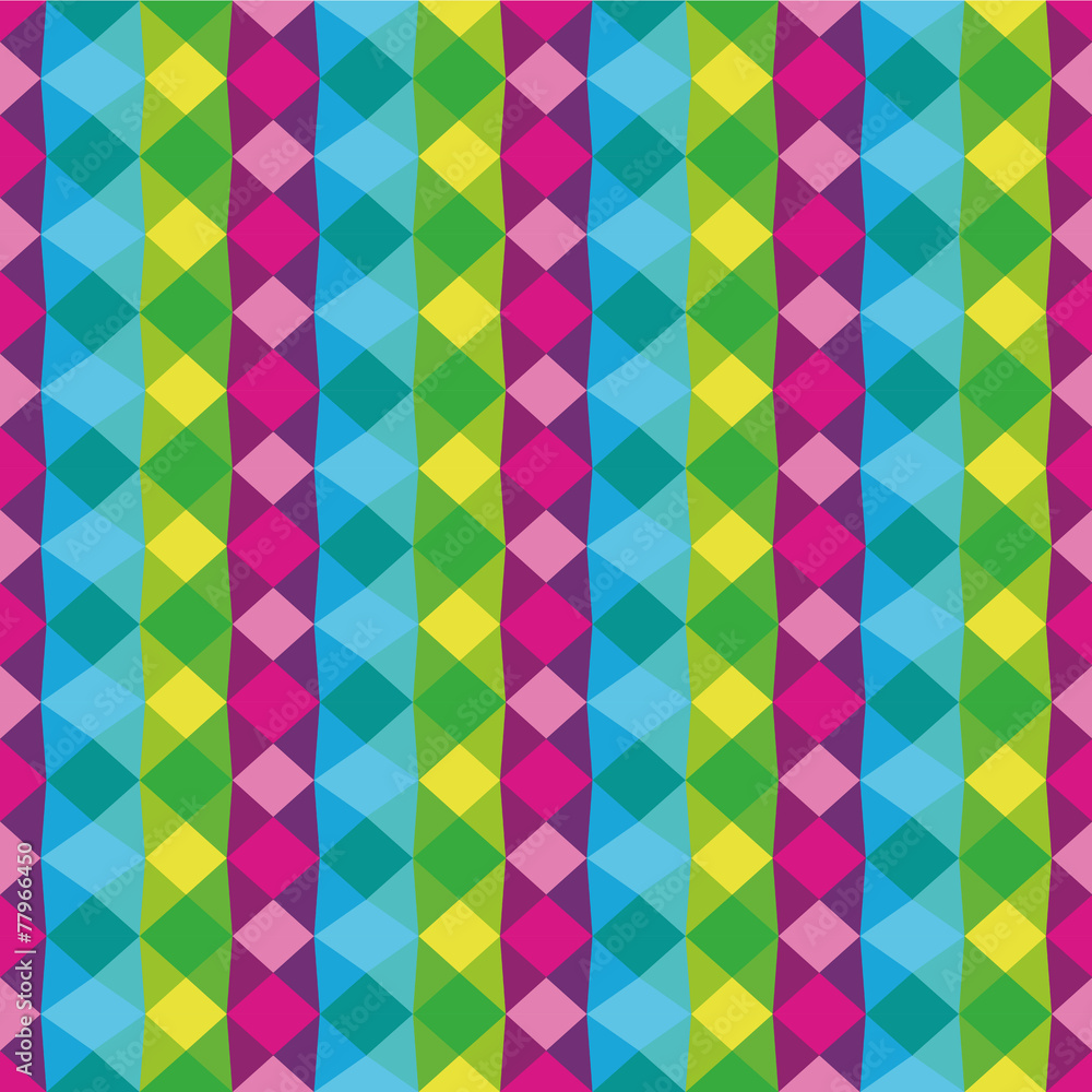 Color, bright geometric seamless texture. The illusion of volume Color, bright geometric seamless texture. The illusion of volume