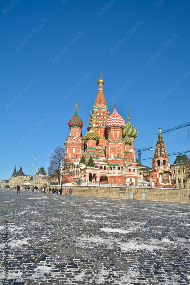 St Basil's Basilica - the world cultural heritage of UNESCO.