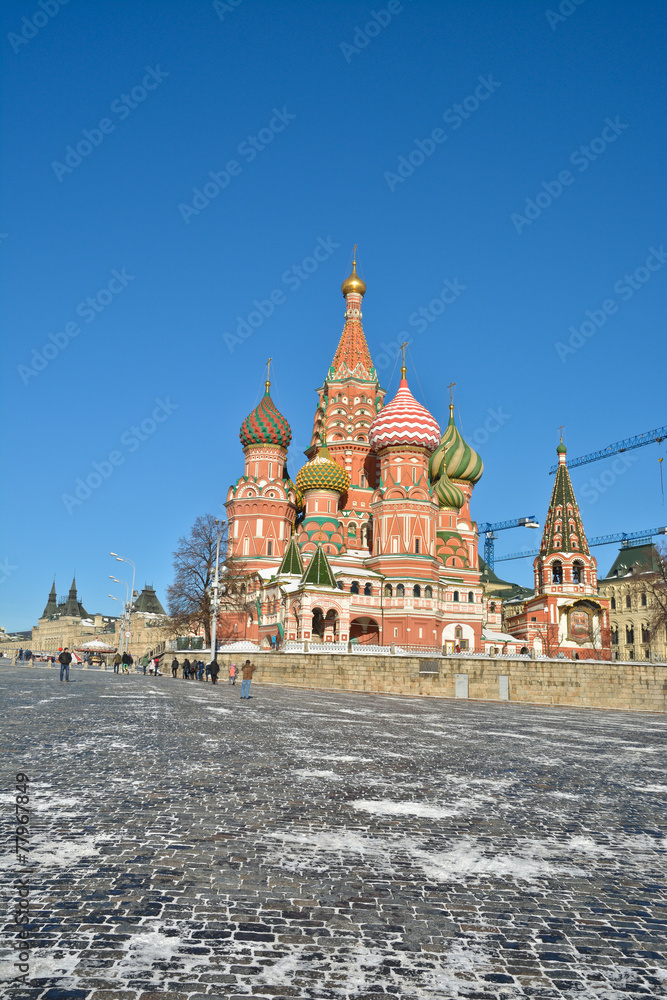 Fototapeta premium St Basil's Basilica - the world cultural heritage of UNESCO.